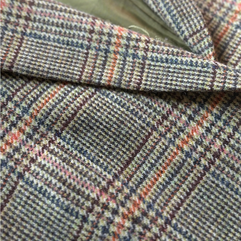 Bogner wool jacket medium 8 tweed plaid classic chic blazer women’s neutral - Picture 4 of 12